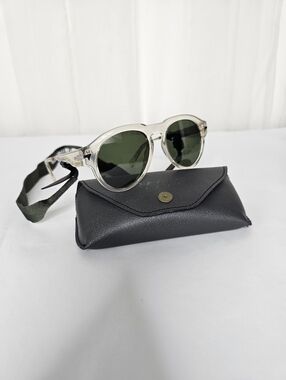 G-Star RAW Rustic Vodan Sunglasses | Transparent Crystal + Green Pantos